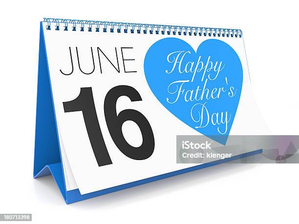 Happy Fathers Daykalender Stockfoto und mehr Bilder von 16 - 16, Aktenordner, Blau