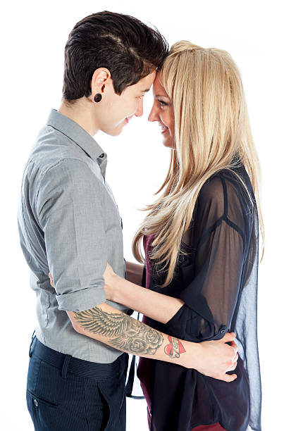 istock Couple shot in studio and isolated on a white background 180713530
