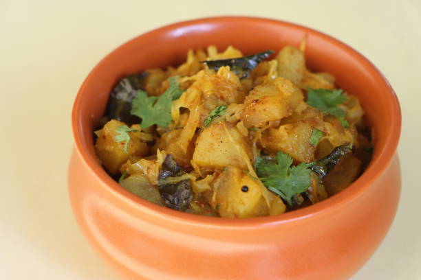 istock Aloo gobi fry, cabbage potato curry 1807139257