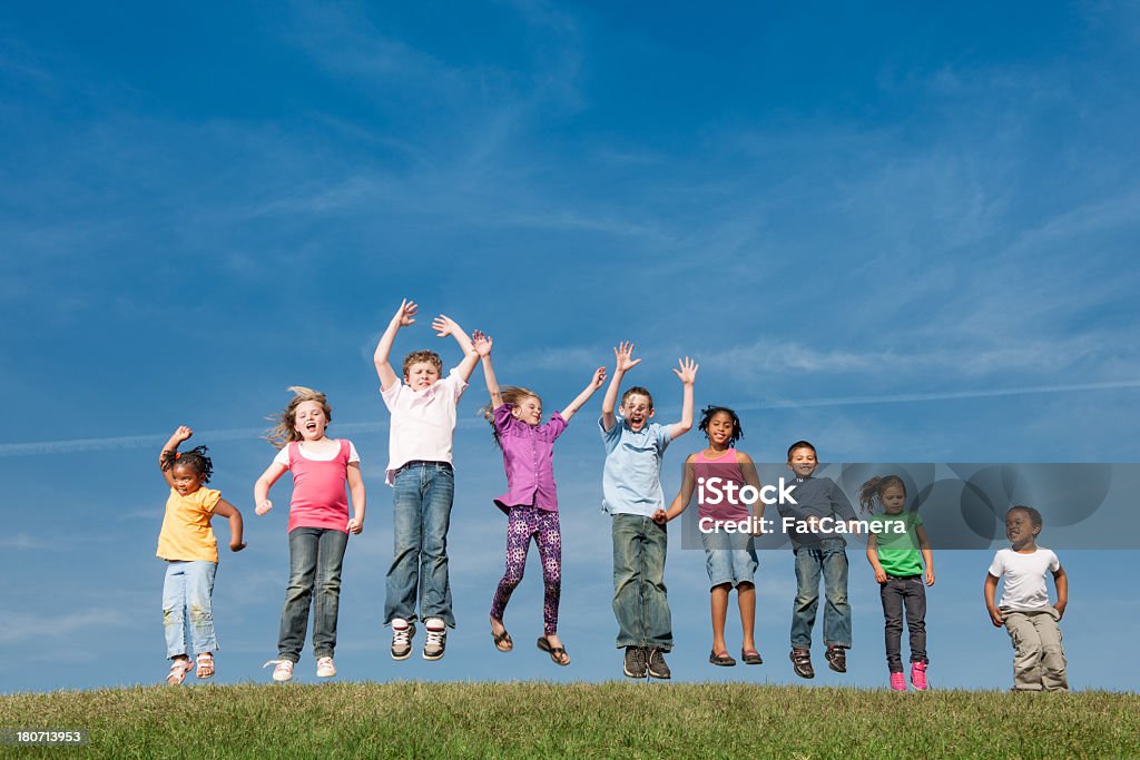 Diversidade crianças fora - Royalty-free 4-5 Anos Foto de stock