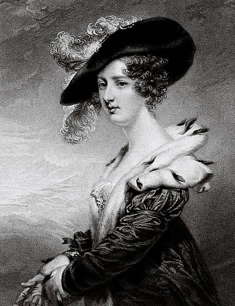 lady georgiana agar-ellis - baroness stock illustrations