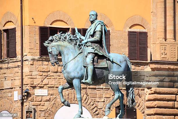 Foto de Estátua Equestre Do Cosimo L e mais fotos de stock de Antiguidade - Antiguidade, Arcaico, Arquitetura