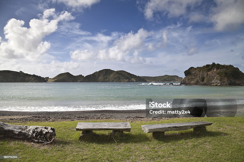 Strand mit Sitzplätzen - Lizenzfrei Anhöhe Stock-Foto