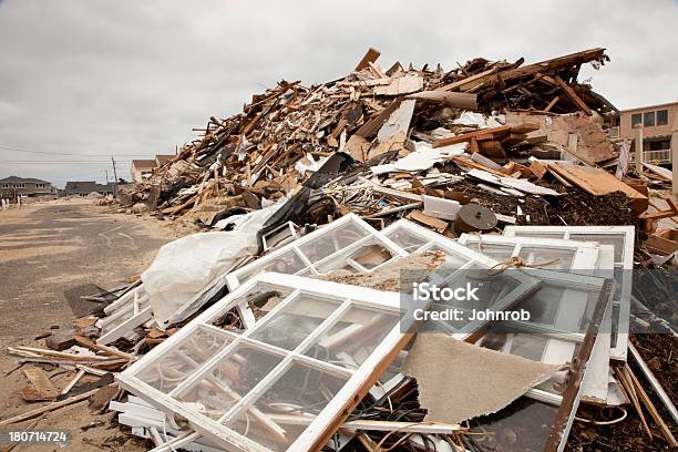 Furacão Destruição Nova Jersey Shore Após A Tempestade Sandy Super - Fotografias de stock e mais imagens de Furacão Sandy