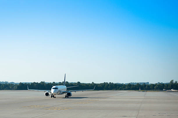 istock Commercial jet Airplane after the landing 180715043