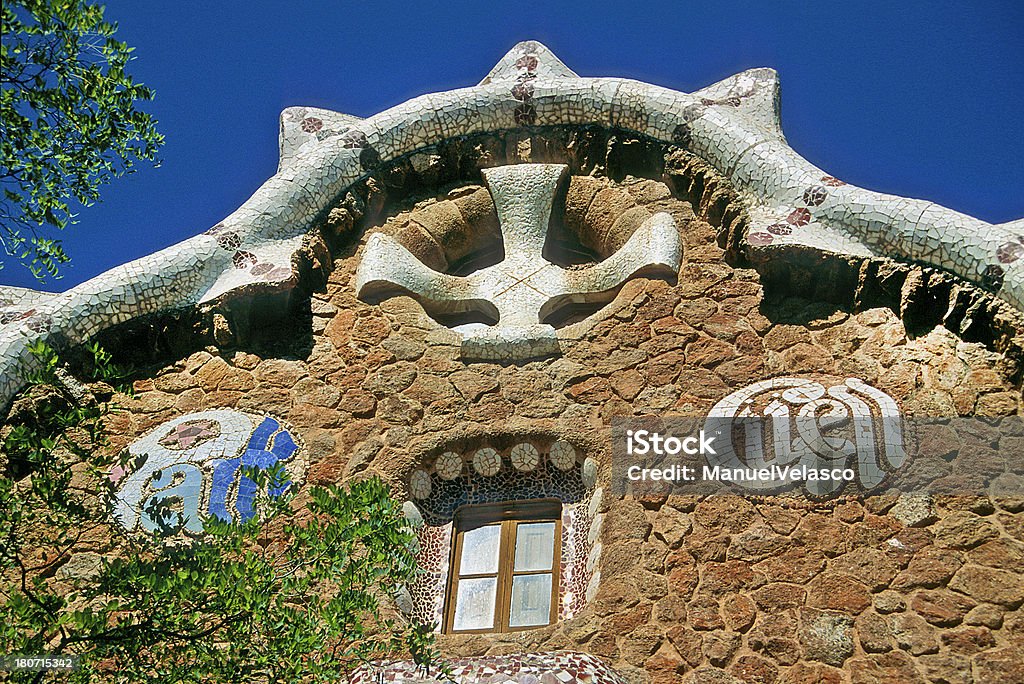 Park Guell - Lizenzfrei Antonio Gaudi Stock-Foto