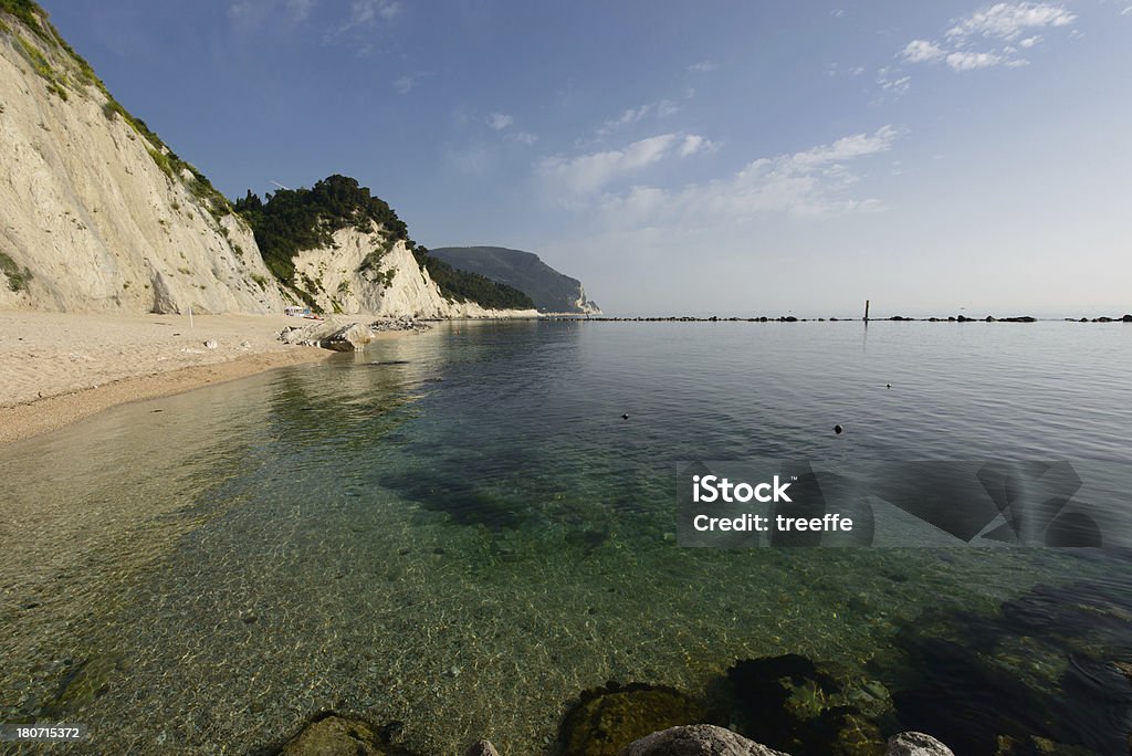 Costa del Conero (grandangolo) - Foto stock royalty-free di Acqua