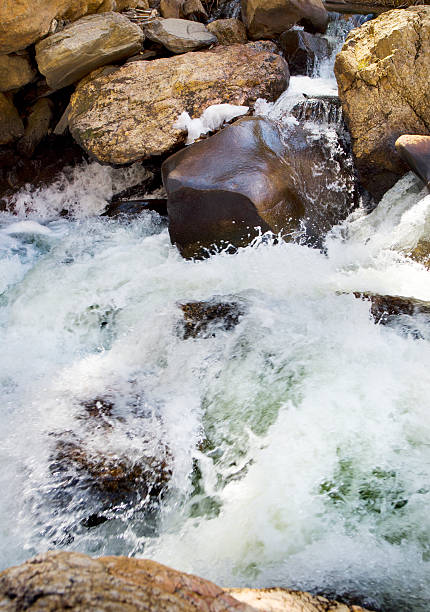 big thompson river planschen in colorado - big thompson river stock-fotos und bilder