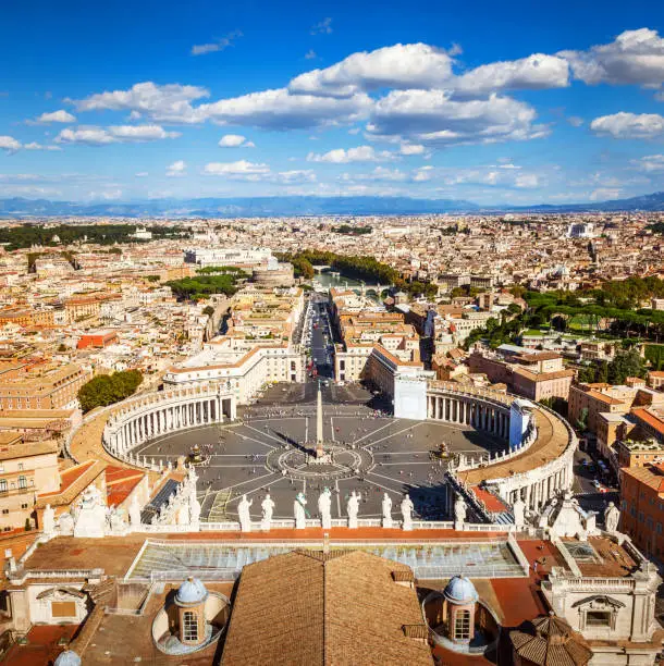 "Rome seen from St. Peter's BasilicaRome, Vatican, Italy"