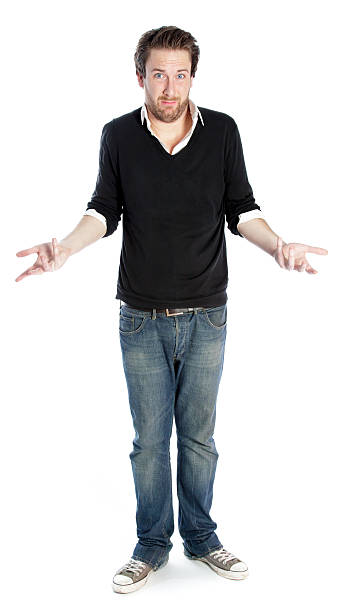 istock Attractive man wearing casual clothes isolated on a white background 180716111