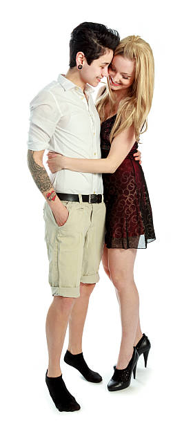 istock Couple shot in studio and isolated on a white background 180716201