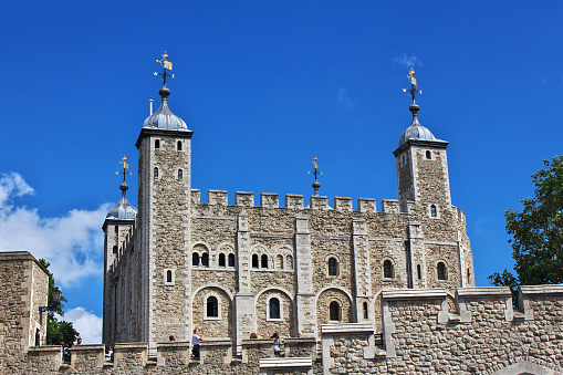 London, UK - 28 Jul 2013: Tower castle in London city, England