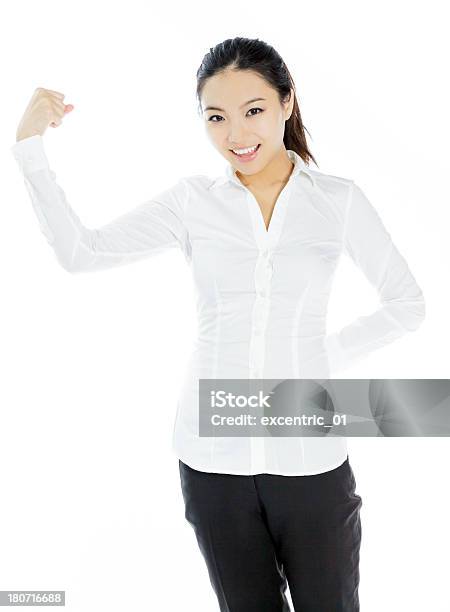 Attractive Asian Business Woman Isolated On White Background Stock Photo - Download Image Now