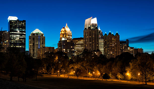 istock Atlanta Georgia Skyline at Night 180716719
