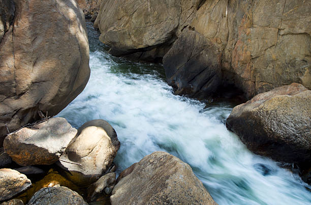 big thompson river planschen in colorado - big thompson river stock-fotos und bilder