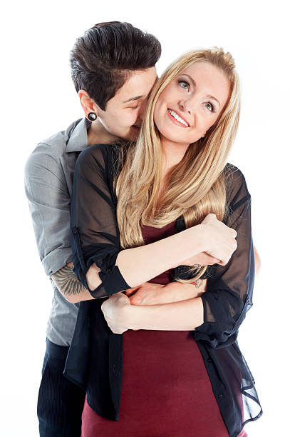 istock Couple shot in studio and isolated on a white background 180718241