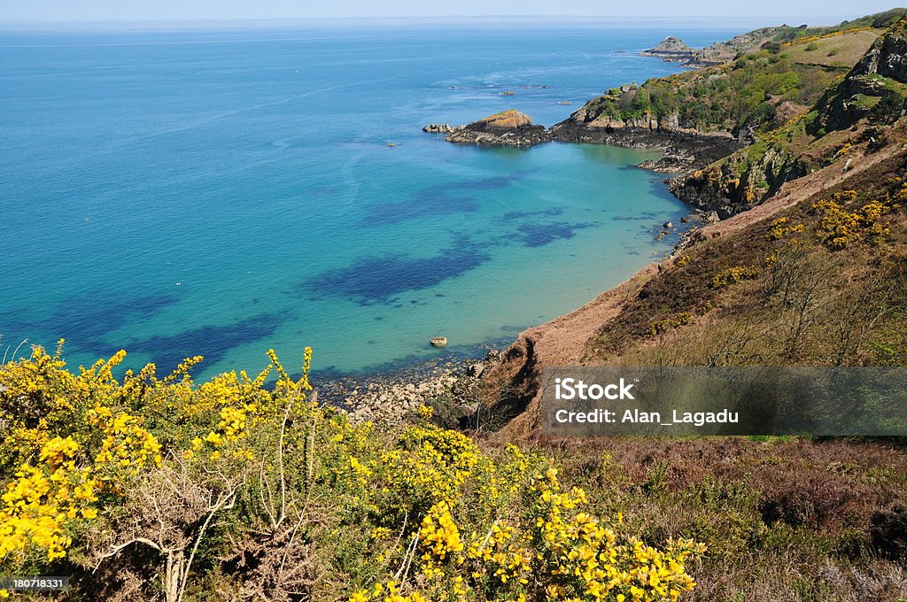 Paisagem costeira, Jersey - Foto de stock de Azul Turquesa royalty-free