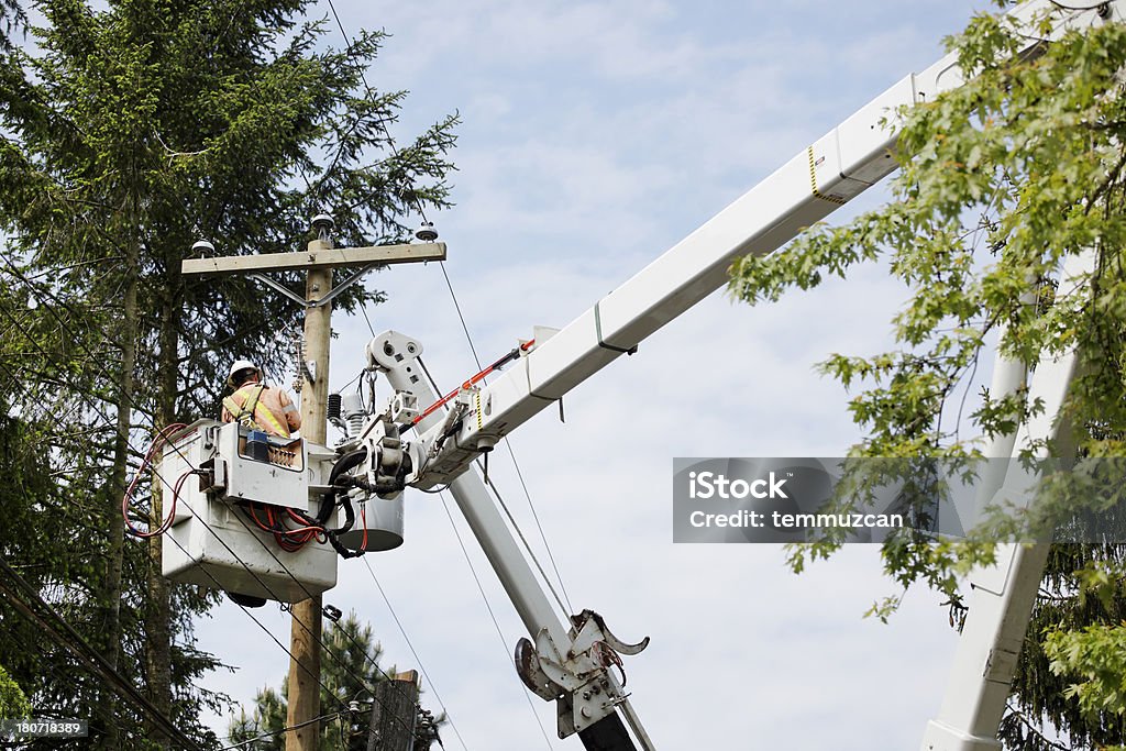 Stadt Arbeiter - Lizenzfrei Stromkabel Stock-Foto