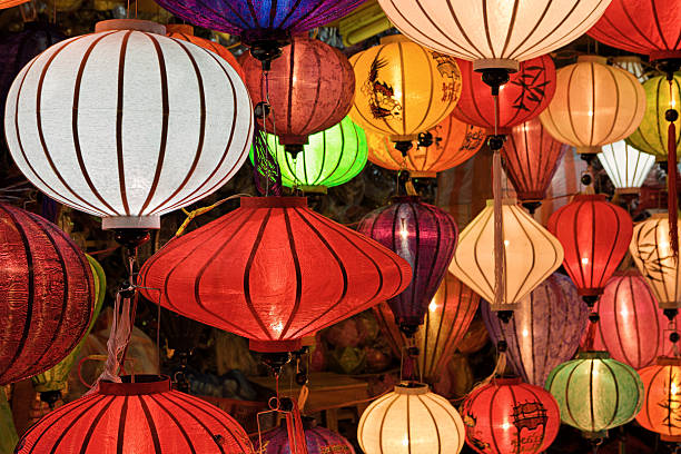 istock Silk lanterns in Hoi An city, Vietnam 180718497