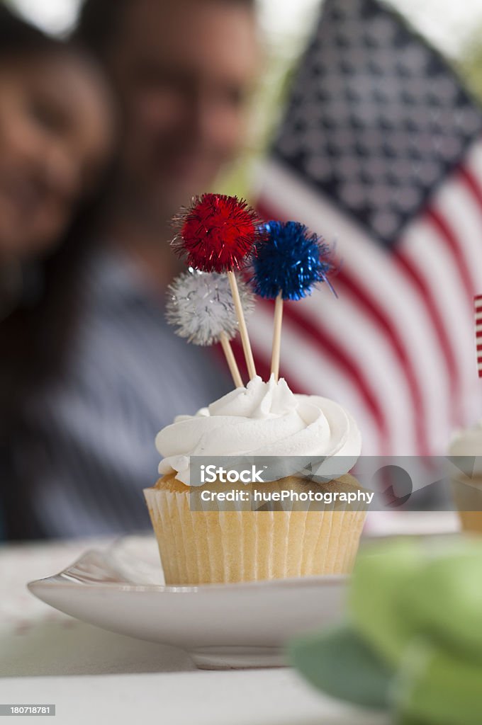 Giorno dell'indipendenza di Cupcake - Foto stock royalty-free di 4 Luglio