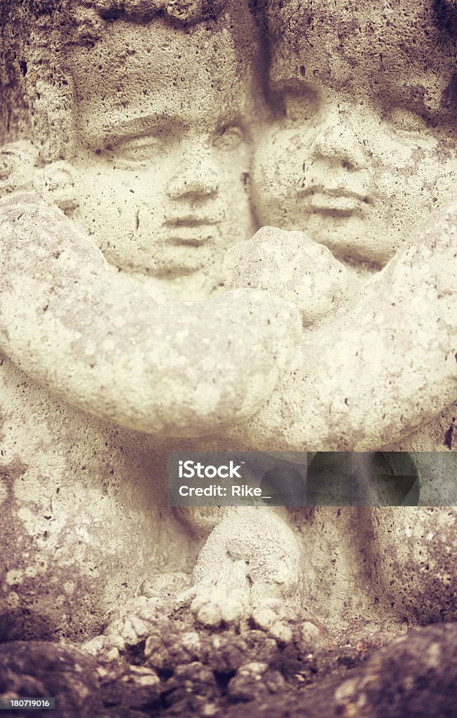 Dettaglio di una vecchia Statua - Foto stock royalty-free di Adulto