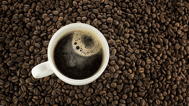 istock Cup of coffee espresso beans 180719339