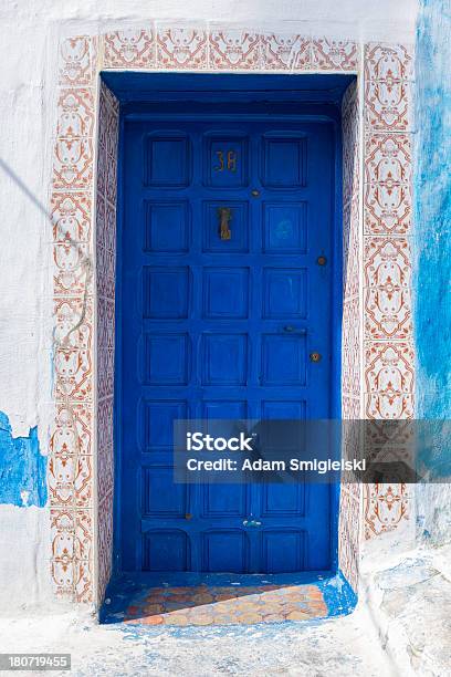 Antiga Porta Marroquina - Fotografias de stock e mais imagens de Antigo - Antigo, Arquitetura, Azul