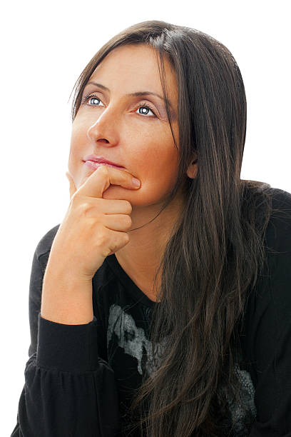 istock Woman is thinking and Looking at away 180719489