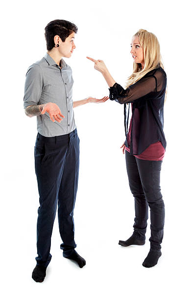 istock Couple shot in studio and isolated on a white background 180719905