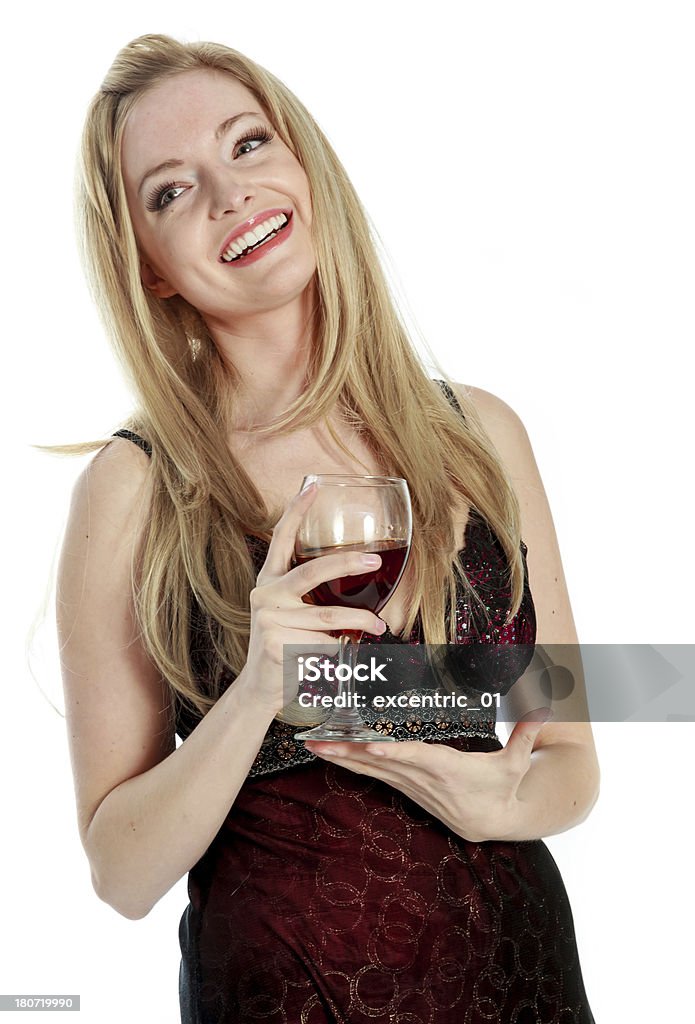 Atractiva rubia chica en ropa interior aislado sobre un fondo blanco - Foto de stock de 20-24 años libre de derechos