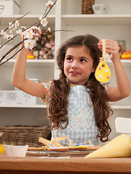Little girl with easter decoration