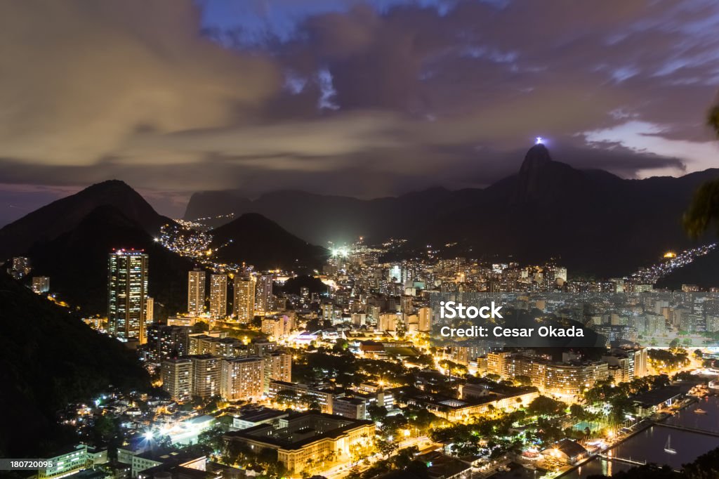 Rio de Janeiro na noite - Royalty-free Ao Ar Livre Foto de stock