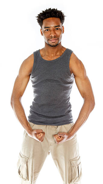 istock Afro-American man shot in studio 180720229
