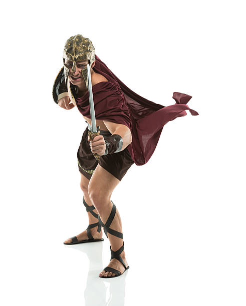 istock Portrait of spartan with a sword 180720597
