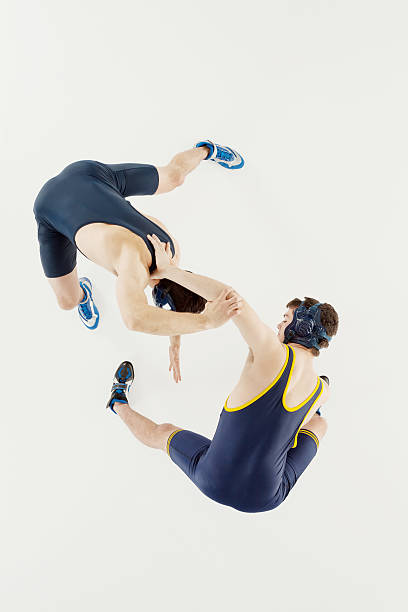 istock Top view of wrestlers in action 180720609