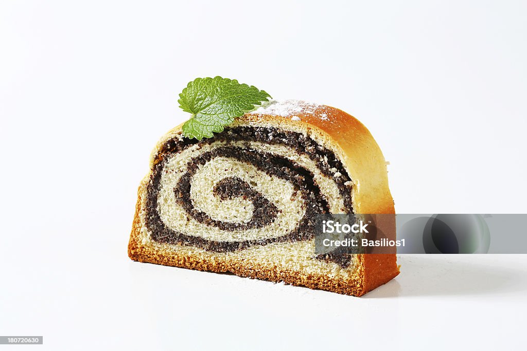 Pavot morceau de gâteau roulé - Photo de Aliment libre de droits