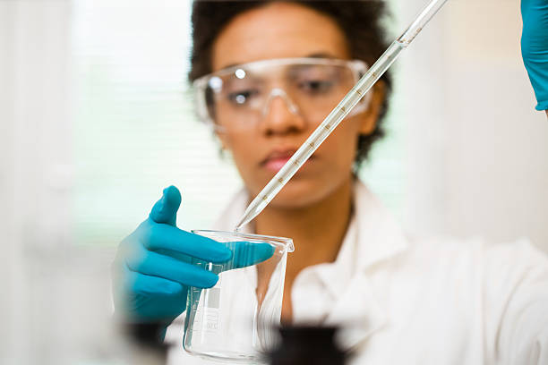istock Female scientist working at the laboratory 180721230