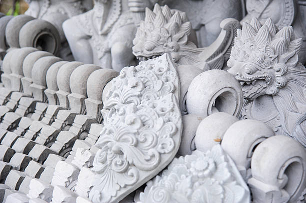 Stone figures in Bali-Temple