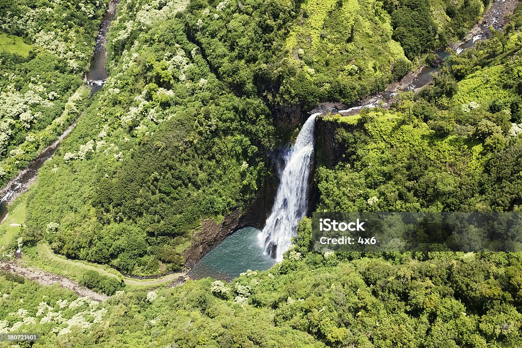Cascada, Napali Coast, Hawai - Foto de stock de Agua libre de derechos