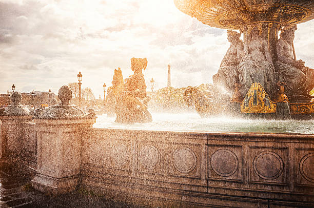 Fontaine des Fleuves on the Place de la Concorde in Paris
