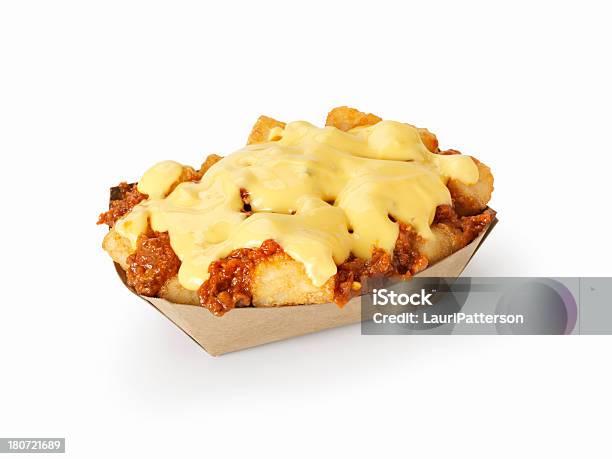 Chilli Cheese Tater Tots Stock Photo - Download Image Now - Cheese, American Culture, Baked