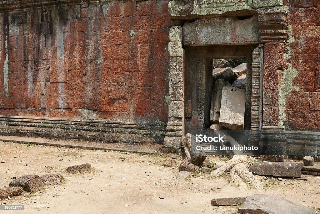 Portão no Templo Ta Prohm - Royalty-free Angkor Foto de stock