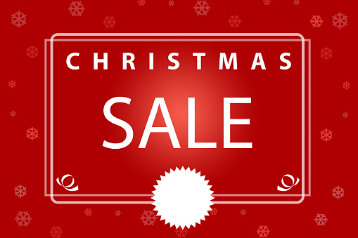 Banner style Chiristmas Sale design, copy space for your text
