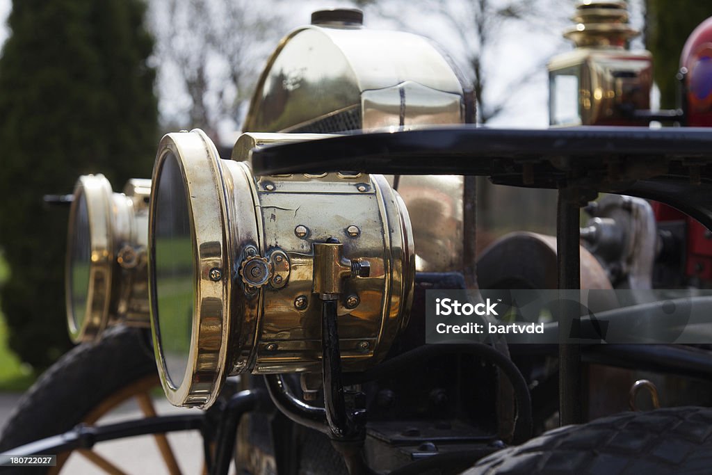 Close-up: Scheinwerfer eines antiken 1908 Auto - Lizenzfrei 1908 Stock-Foto