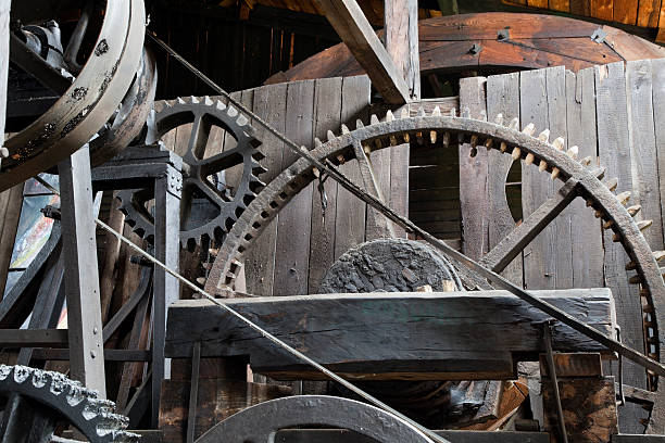 istock Machinery in abandoned factory 180722510