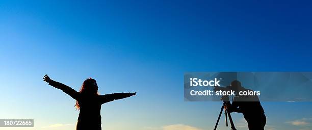 Freedom Concept Stock Photo - Download Image Now - Camera - Photographic Equipment, Arms Outstretched, Arms Raised