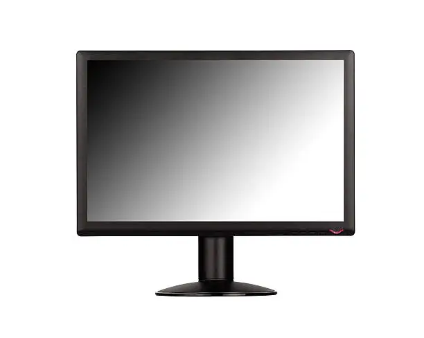 modern tft monitor isolated on white background
