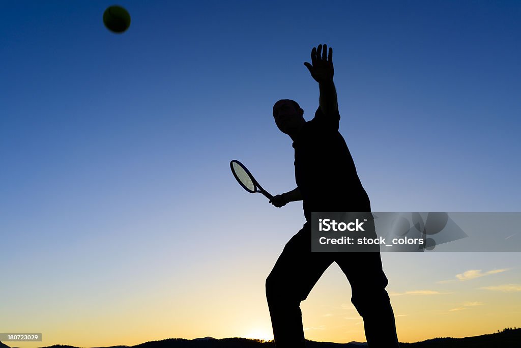 Giocatore di tennis - Foto stock royalty-free di Adulto