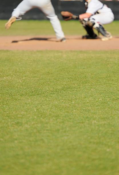 istock Baseball batter at home plate with copy space 180723161