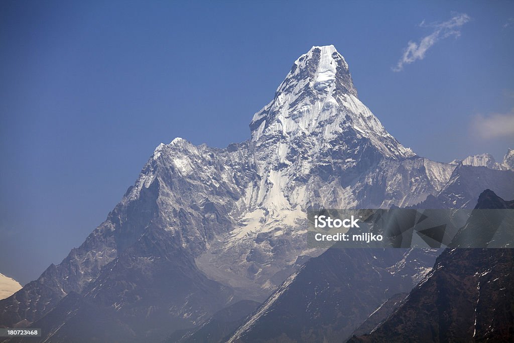 Montanha Ama Dablam Cimeira, Himalaia, Nepal - Royalty-free Ao Ar Livre Foto de stock